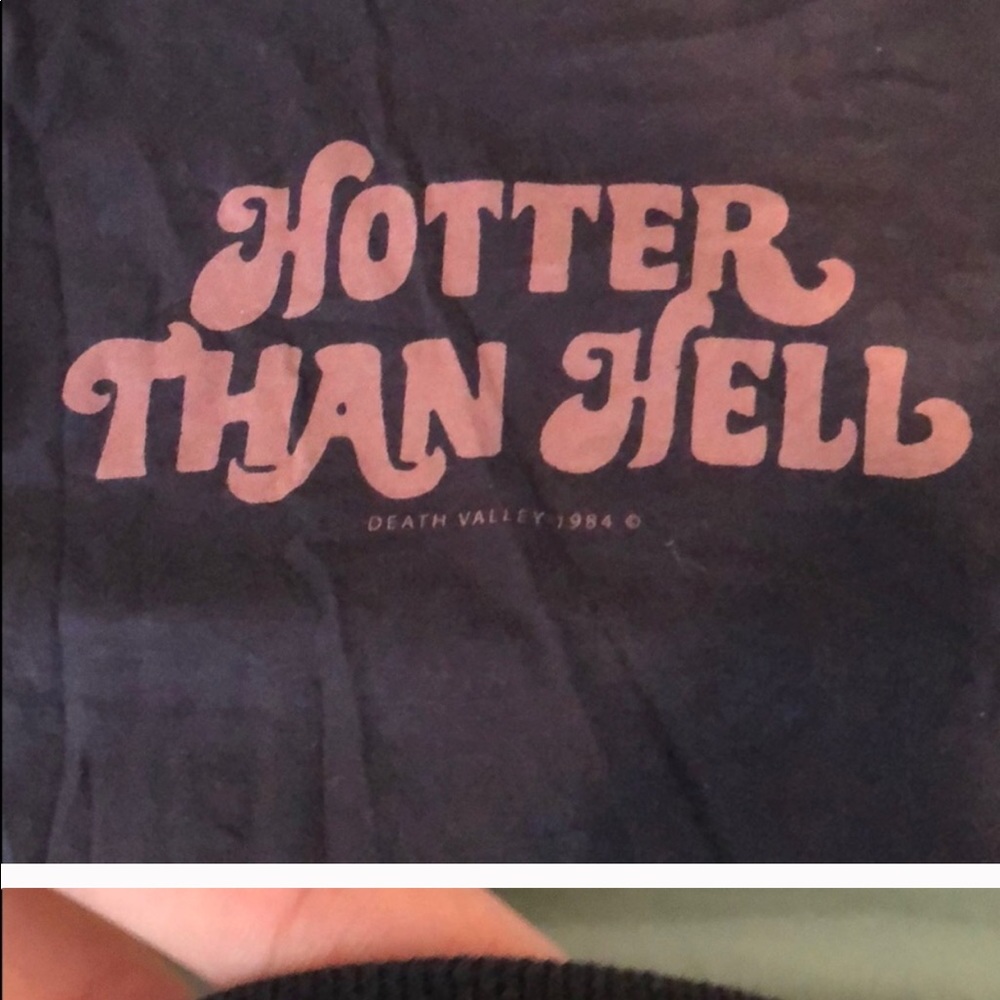 ISO BRANDY MELVILLE HOTTER THAN HELL T-SHIRT